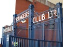 This picture shows a general view of Ibrox Stadium ahead of the Scottish League Cup match between Rangers and Inverness in Glasgow on September 16, 2014