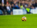 A general shot of a Premier League football ahead of the Premier League clash between Everton and West Ham United at Goodison Park on October 30, 2016