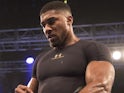 Anthony Joshua in an opening training session on December 6, 2016
