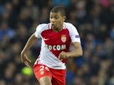 AS Monaco's Kylian Mbappe in action during the Champions League match against Manchester City on February 21, 2017