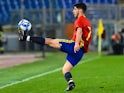 Marco Asensio in action during the friendly between Italy under-21s and Spain under-21s on March 27, 2017