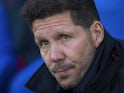 Atletico Madrid manager Diego Simeone during the Champions League match with Leicester City on April 18, 2017