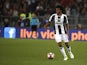 Juan Cuadrado of Juventus in action against AS Roma on May 14, 2017