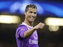 Real Madrid's Cristiano Ronaldo celebrates scoring against Juventus in the Champions League final on June 3, 2017