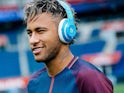 Neymar wearing Beats headphones IN A PSG SHIRT