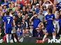 David Luiz sees red during the Premier League game between Chelsea and Arsenal on September 17, 2017