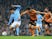 Gabriel Jesus and Danny Batth in action during the EFL Cup game between Manchester City and Wolverhampton Wanderers on October 24, 2017