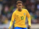Neymar in action during the international friendly between Japan and Brazil on November 10, 2017