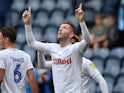 Paul Gallagher celebrates scoring for Preston North End on August 18, 2018