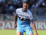 Sergej Milinkovic-Savic in action for Lazio on September 29, 2018
