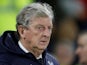 Crystal Palace manager Roy Hodgson cuts a frustrated figure on December 4, 2018