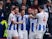Brighton players celebrate scoring against Derby in the FA Cup on february 16, 2019