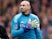 Watford's Heurelho Gomes gestures to the fans at the end of the FA Cup match against Crystal Palace on March 16, 2019