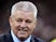 Wales head coach Warren Gatland celebrates after seeing his side win the Six Nations Grand Slam on March 16, 2019