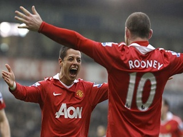 Team News: Rooney, Hernandez in attack for Man Utd