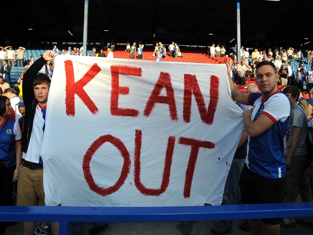 Blackburn fans stage training ground protest