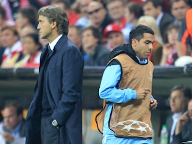 Mancini holds face-to-face Tevez talks
