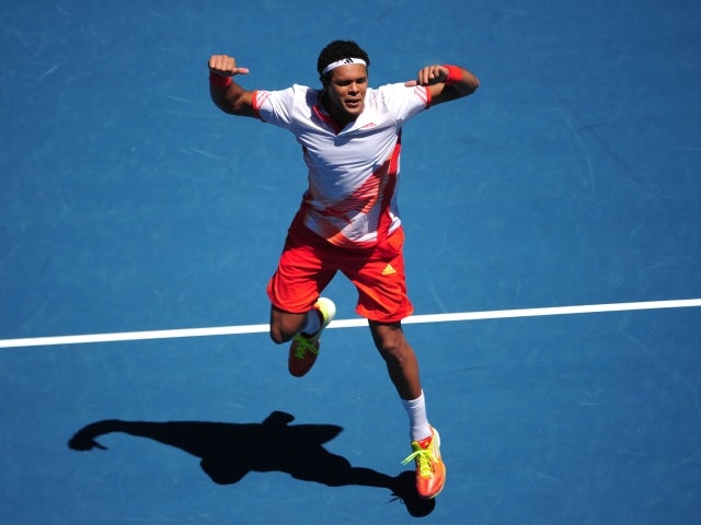 Tsonga wins first US Open outing