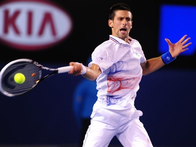 Djokovic happy with improved serve