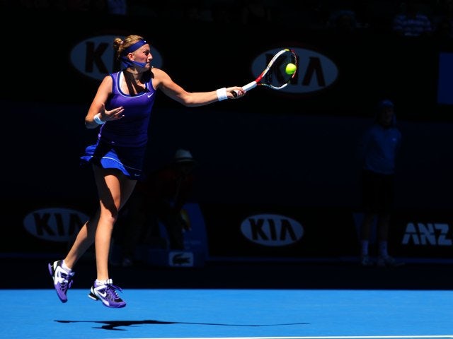 Kvitova storms into semi-finals