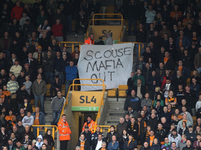 Wolves protest sign