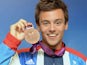 Tom Daley with his bronze medal