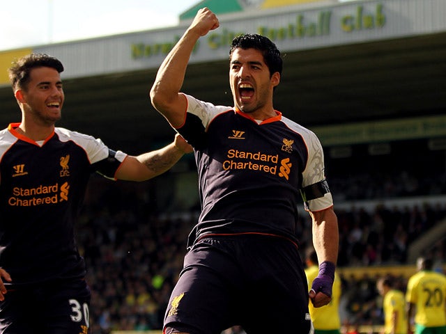 Rodgers delighted with Suarez's display