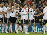 Germany celebrate their victory over Ireland