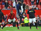 Rio Ferdinand and Wayne Rooney