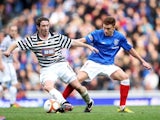 Rangers' Lewis MacLeod and Queen's Park's Paul Gallagher