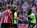 Cheick Tiote is sent off for Newcastle