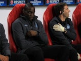Mario Balotelli on the bench for City