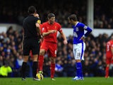 Steven Gerrard lays down the law to Phil Neville