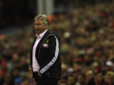 Anzhi Makhachkala manager Guus Hiddink on the touchline