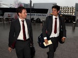 Eoin Morgan and Alastair Cook depart for India