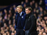David Moyes and Brendan Rodgers on the touchline