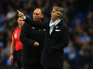 Mancini pleased with Man City reaction