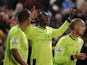 Christian Benteke celebrates scoring the winner for Aston Villa