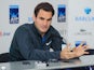 Roger Federer at a press conference ahead of the ATP Finals