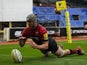Alistair Hargreaves scores a try for Saracens