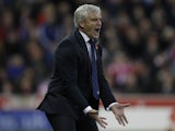Mark Hughes about to explode