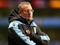 Paul Lambert wrapped up in a coat before kickoff