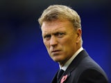 Everton boss David Moyes with a frightening stare