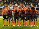 Shakhtar Donetsk team facing Chelsea