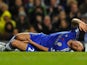 John Terry lies in agony on the ground