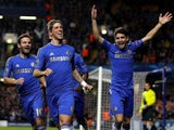 Fernando Torres celebrates scoring for Chelsea