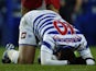 A frustrated Adel Taarabt down on the floor on November 17, 2012