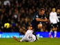 Fulham's Brede Hangeland fouls Sunderland's Lee Cattermole on November 18, 2012