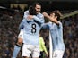 Carlos Tevez scores his second for City on November 17, 2012