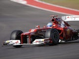Fernando Alonso during the US Grand Prix practice on November 16, 2012